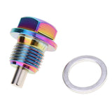 Max Maxb Aluminum Alloy Magnetic Engine Oil Pan Drain Bolt Screw w Gasket M16x1.5