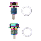 Max Maxb Aluminum Alloy Magnetic Engine Oil Pan Drain Bolt Screw w Gasket M16x1.5