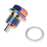 Max Maxb Aluminum Alloy Magnetic Engine Oil Pan Drain Bolt Screw w Gasket M16x1.5