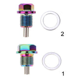 Max Maxb Aluminum Alloy Magnetic Engine Oil Pan Drain Bolt Screw w Gasket M16x1.5