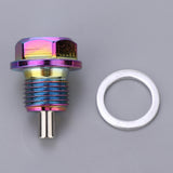 Max Maxb Aluminum Alloy Magnetic Engine Oil Pan Drain Bolt Screw w Gasket M16x1.5