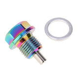 Max Maxb Aluminum Alloy Magnetic Engine Oil Pan Drain Bolt Screw w Gasket M16x1.5