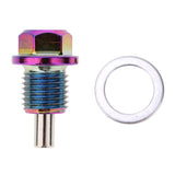 Max Maxb Aluminum Alloy Magnetic Engine Oil Pan Drain Bolt Screw w Gasket M14x1.5
