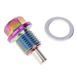 Max Maxb Aluminum Alloy Magnetic Engine Oil Pan Drain Bolt Screw w Gasket M14x1.5