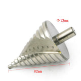 Max Sliver HSS Spiral Grooved Step Cone Drill Drills Bit 6mm - 60mm Hole Cut