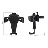 Max Gravity Car Air Vent Mount Cradle Holder Stand for Mobile Phone GPS Black