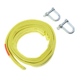 Max 16FT Heavy Duty Tow Strap with Hooks 5Tons Capacity Rope 660G