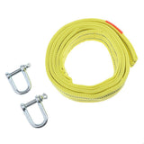 Max 16FT Heavy Duty Tow Strap with Hooks 5Tons Capacity Rope 660G