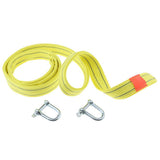 Max 16FT Heavy Duty Tow Strap with Hooks 5Tons Capacity Rope 660G