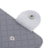 Max PU Leather Sun Visor Canvas CD-DVD Holder Storage Organizer for Car Gray