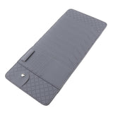 Max PU Leather Sun Visor Canvas CD-DVD Holder Storage Organizer for Car Gray