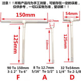 Max 6Pcs 8-150mm Telescopic Adjustable Inner Diameter Hole Measuring Gauge Tool - Aladdin Shoppers