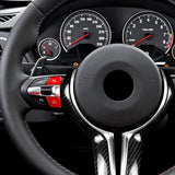 Max Steering Wheel M M1 M2 Button Switch Cover for BMW F30 2014-2018 Red