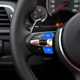 Max Steering Wheel M M1 M2 Button Switch Cover for BMW F30 2014-2018 Blue