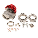 Max 38mm Wastegate Aluminum Top Steel External Waste Gate Universal Red