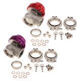 Max 38mm Wastegate Aluminum Top Steel External Waste Gate Universal Red