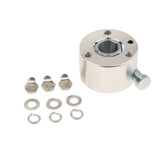 Max Universal Aluminum 360 Steering Wheel Quick Release Disconnect Hub Silver