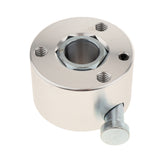 Max Universal Aluminum 360 Steering Wheel Quick Release Disconnect Hub Silver