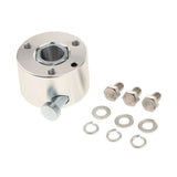 Max Universal Aluminum 360 Steering Wheel Quick Release Disconnect Hub Silver