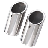 Maxbell Pair Car Exhaust Muffler Outlet Tip Pipe For VW Jetta 6 MK6 Golf MK7