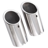 Maxbell Pair Car Exhaust Muffler Outlet Tip Pipe For VW Jetta 6 MK6 Golf MK7