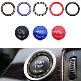 Maxbell Car Engine Start Stop Button Ring Trim Decor For BMW E90 E60 E70 Red