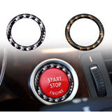 Maxbell Car Engine Start Stop Button Ring Trim Decor For BMW E90 E60 E70 Red