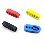 Max Universal 4 Hole Car Rubber Exhaust Tail Pipe Mount Bracket Hanger Yellow