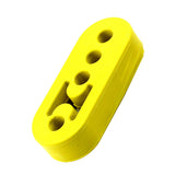 Max Universal 4 Hole Car Rubber Exhaust Tail Pipe Mount Bracket Hanger Yellow
