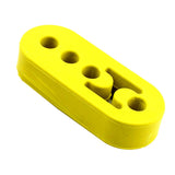 Max Universal 4 Hole Car Rubber Exhaust Tail Pipe Mount Bracket Hanger Yellow
