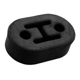 Max Universal 2 Hole Car Rubber Exhaust Tail Pipe Mount Bracket Hanger Black