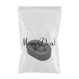 Max Universal 2 Hole Car Rubber Exhaust Tail Pipe Mount Bracket Hanger Black