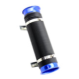 Max 3inch Global Flexible Cold Air Intake Pipe Inlet Hose Tube Duct Inlet Blue