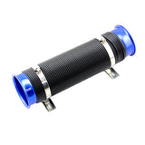 Max 3inch Global Flexible Cold Air Intake Pipe Inlet Hose Tube Duct Inlet Blue