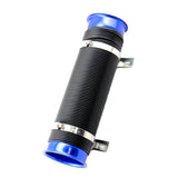Max 3inch Global Flexible Cold Air Intake Pipe Inlet Hose Tube Duct Inlet Blue