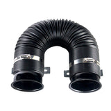 Max 3inch Global Flexible Cold Air Intake Pipe Inlet Hose Tube Duct Inlet Black