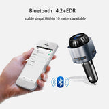 Max Car MP3 Music Player Bluetooth FM Transmitter Radio USB Port Silver
