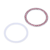 Max Engine Start Stop Ignition Ring Bling Crystal Diamond Decal Sticker Pink