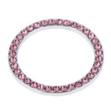 Max Engine Start Stop Ignition Ring Bling Crystal Diamond Decal Sticker Pink
