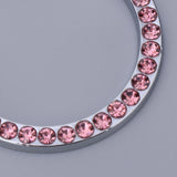 Max Engine Start Stop Ignition Ring Bling Crystal Diamond Decal Sticker Pink
