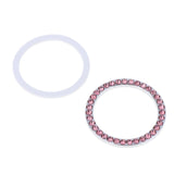 Max Engine Start Stop Ignition Ring Bling Crystal Diamond Decal Sticker Pink