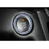 Max Engine Start Stop Ignition Ring Bling Crystal Diamond Decal Sticker White