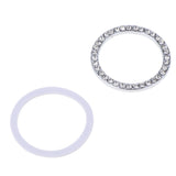 Max Engine Start Stop Ignition Ring Bling Crystal Diamond Decal Sticker White