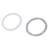 Max Engine Start Stop Ignition Ring Bling Crystal Diamond Decal Sticker White