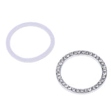 Max Engine Start Stop Ignition Ring Bling Crystal Diamond Decal Sticker White