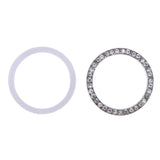 Max Engine Start Stop Ignition Ring Bling Crystal Diamond Decal Sticker White