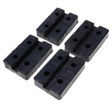 Max Maxb 4PCS Heavy Duty Rubber Car Lift Arm Pads Equipment Kit Black Square