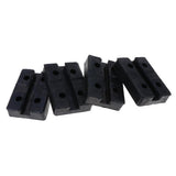 Max Maxb 4PCS Heavy Duty Rubber Car Lift Arm Pads Equipment Kit Black Square