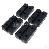 Max Maxb 4PCS Heavy Duty Rubber Car Lift Arm Pads Equipment Kit Black Square