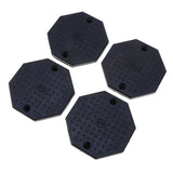 Max Maxb 4PCS Heavy Duty Rubber Car Lift Arm Pads Equipment Kit Black Octagon
